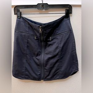 BCBGMaxazria blue cotton zipper dress